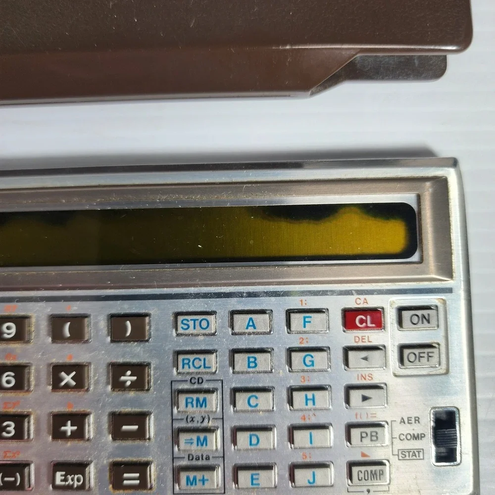 READ Sharp EL-5100 Scientific Calculator with‎ Cover Rare Vintage DISPLAY ISSUE